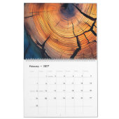 Abstrakter Baumring-Kalender 2026 Kalender (Feb 2027)