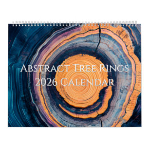 Abstrakter Baumring-Kalender 2026 Kalender