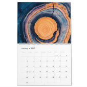 Abstrakter Baumring-Kalender 2026 Kalender (Jan 2027)