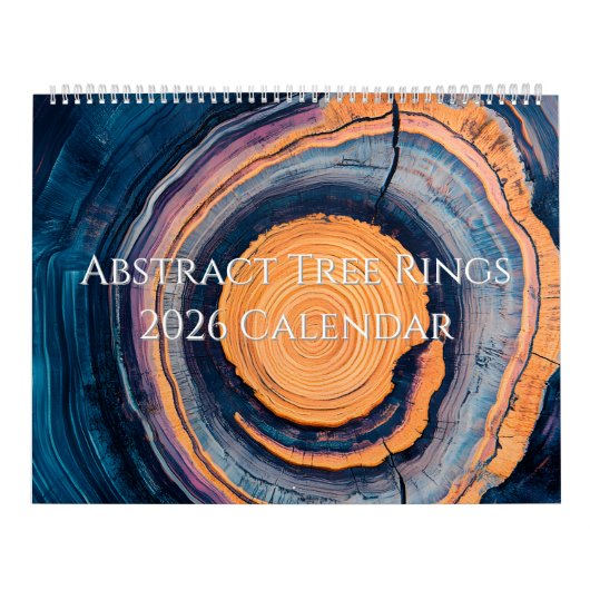 Abstrakter Baumring-Kalender 2026 Kalender (Titelbild)