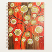 Abstrakter Baumspiralplaner Planer (Vorderseite)