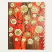 Abstrakter Baumspiralplaner Planer (Rückseite)