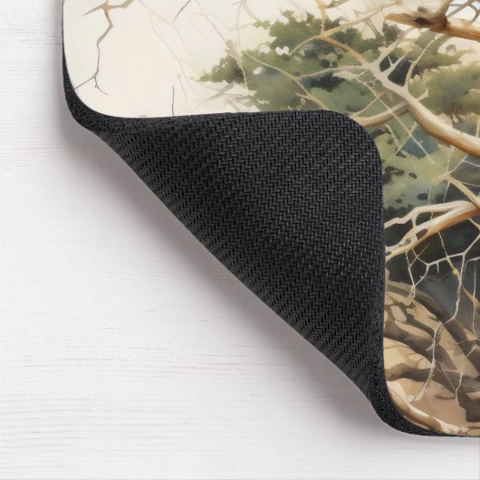 Abstrakter Baumsymbolismus Mousepad (Ecke)