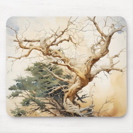 Abstrakter Baumsymbolismus Mousepad (Vorne)