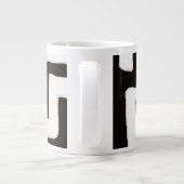 Abstrakter Becher Jumbo-Tasse (Rückseite)