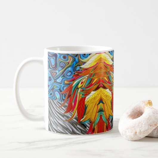 Abstrakter Becher Kaffeetasse (Mit Donut)