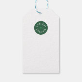 Abstrakter Beifall Geschenkanhänger (Rückseite)