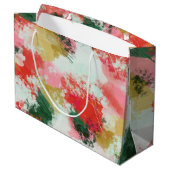 Abstrakter Beifall Große Geschenktüte (Rückseite Schrägansicht)