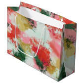 Abstrakter Beifall Große Geschenktüte (Vorderseite Schrägansicht)