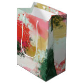 Abstrakter Beifall Mittlere Geschenktüte (Vorderseite Schrägansicht)