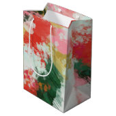 Abstrakter Beifall Mittlere Geschenktüte (Rückseite Schrägansicht)