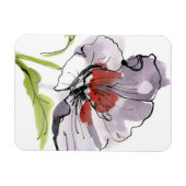 Abstrakter bemalter Blumenhintergrund 3 Magnet (Horizontal)