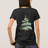 Abstrakter bemalter Weihnachtsbaum T-Shirt (Rückseite)