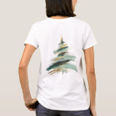 Abstrakter bemalter Weihnachtsbaum T-Shirt (Rückseite)