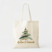 Abstrakter bemalter Weihnachtsbaum Tragetasche (Vorne)