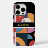 Abstrakter benutzerdefinierter Name Moderne geomet Case-Mate iPhone Hülle (Rückseite)