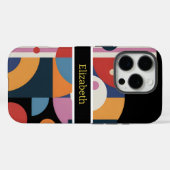 Abstrakter benutzerdefinierter Name Moderne geomet Case-Mate iPhone Hülle (Rückseite (Horizontal))