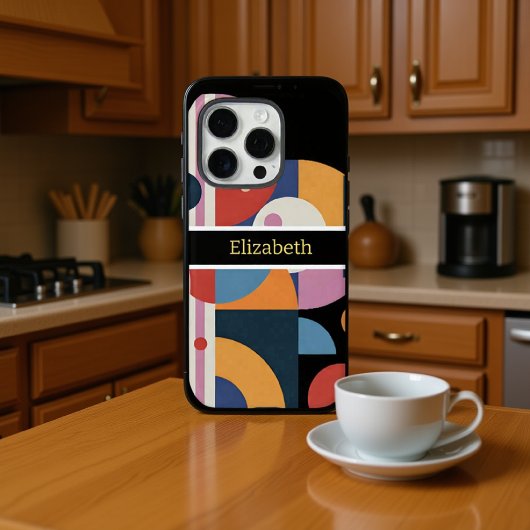 Abstrakter benutzerdefinierter Name Moderne geomet Case-Mate iPhone Hülle