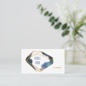 Abstrakter Berater von Blue gold Kristall Visitenkarte (Stehend Vorderseite)