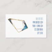 Abstrakter Berater von Blue gold Kristall Visitenkarte (Rückseite)