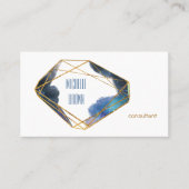 Abstrakter Berater von Blue gold Kristall Visitenkarte (Vorderseite)