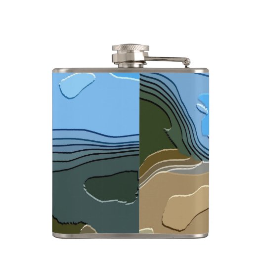 ABSTRAKTER BERG FLACHMANN (Rückseite)