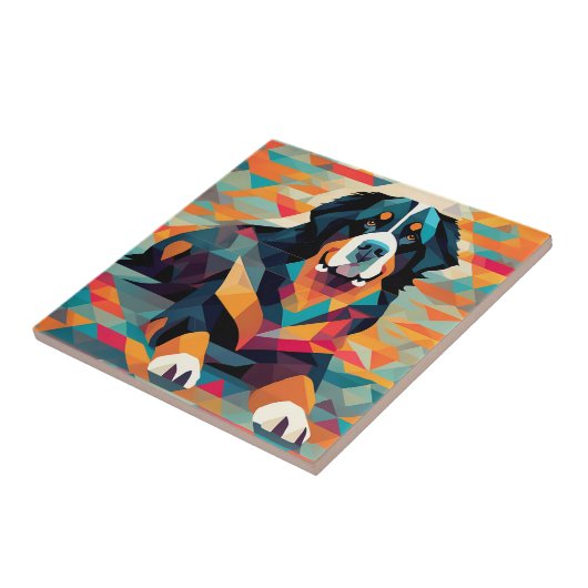 Abstrakter Berg Fliese (Seite)