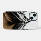 Abstrakter Berg iPhone 15 Hülle (Rückseite (Horizontal))