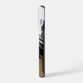 Abstrakter Berg iPhone 15 Hülle (Linke Seite)