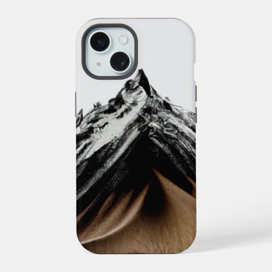 Abstrakter Berg iPhone 15 Hülle (Rückseite)