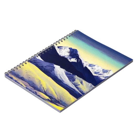 Abstrakter Berg | Notebook-Journal Notizblock (Linke Seite)