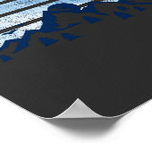 abstrakter Berg Poster (Ecke)