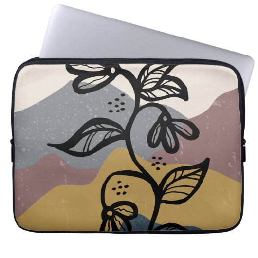 Abstrakter Berghang Laptopschutzhülle (Vorderseite)