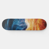 Abstrakter Bergsonntag Skateboard (Horizontal)