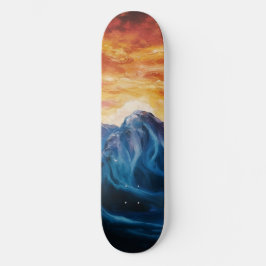Abstrakter Bergsonntag Skateboard