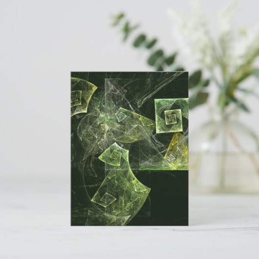 Abstrakter Bilanzen Postkarte (Stehend Vorderseite)