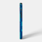 Abstrakter Bildschirm iPhone Hülle (Linke Seite)