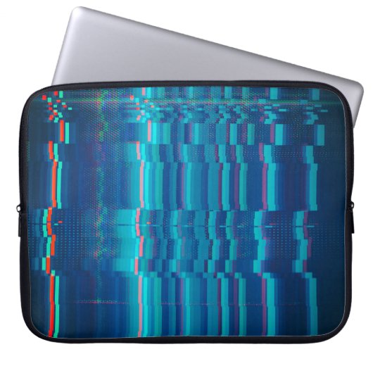 Abstrakter Bildschirm Laptopschutzhülle (Vorderseite)
