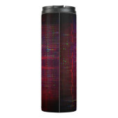 Abstrakter Bildschirm Thermosbecher (Rückseite)