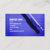 Abstrakter Bildverfasser-Artblick Visitenkarte (Rückseite)