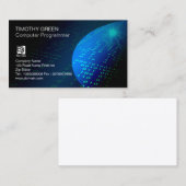 Abstrakter Binärkode für Computerprogrammierer Visitenkarte (Vorne/Hinten)