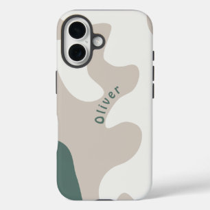 Abstrakter Bio Skandinavienname iPhone 16 Hülle