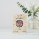 Abstrakter Blasemehrfarbenmandala Visitenkarte (Stehend Vorderseite)