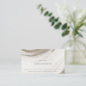 Abstrakter Blassgoldmarmor Agate Verabredung Visitenkarte (Stehend Vorderseite)