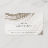 Abstrakter Blassgoldmarmor Agate Verabredung Visitenkarte (Vorderseite)