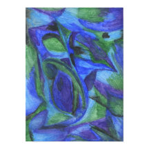 ABSTRAKTER BLAUE-Druck