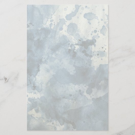 Abstrakter blauer Aquarellhintergrund Briefpapier (Vorderseite)