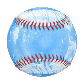 Abstrakter blauer Aquarellhintergrund, Textur. Baseball (Rückseite)