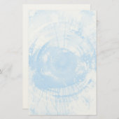 Abstrakter blauer Aquarellhintergrund, Textur. Briefpapier (Vorne/Hinten)