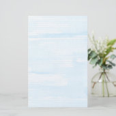 Abstrakter blauer Aquarellhintergrund, Textur. Briefpapier (Stehend Vorderseite)